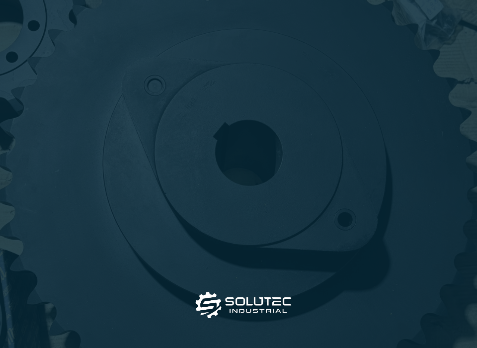 Roda dentada com pino cisalhante